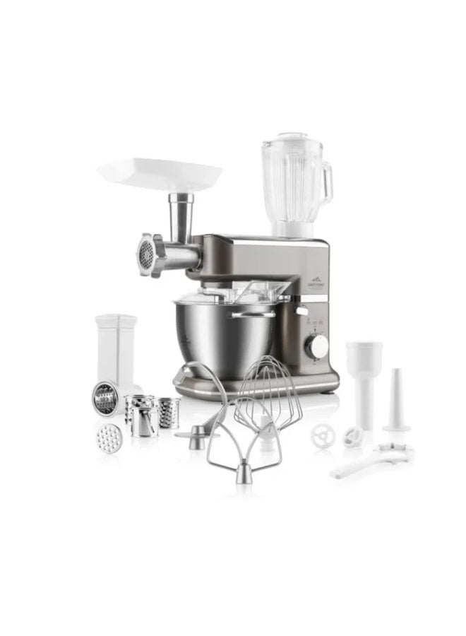 ETA Gratussino Maxo II Stand Mixer – 1000W Professional Kitchen Machine with Meat Grinder, Poppy Seed Mill & Grater Attachment – Premium Stainless Steel Design - Image 1